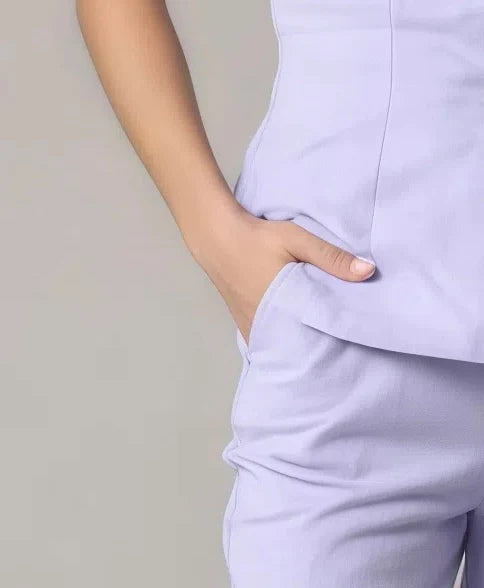 Rakul Preet Muse Lavender Strapeless Co-ords Linen Set