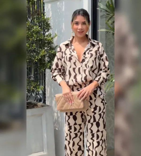 Abstract Print Co-Ord Set