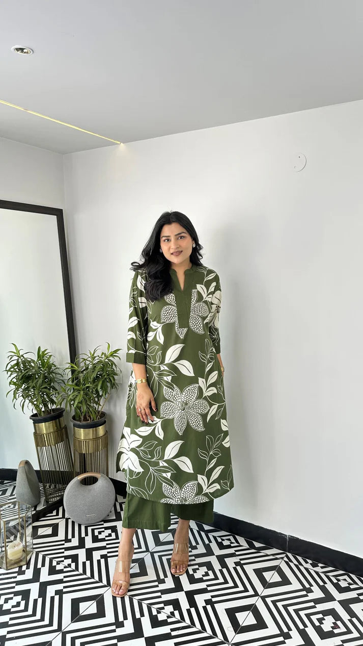 Aster Green Kurta Pants