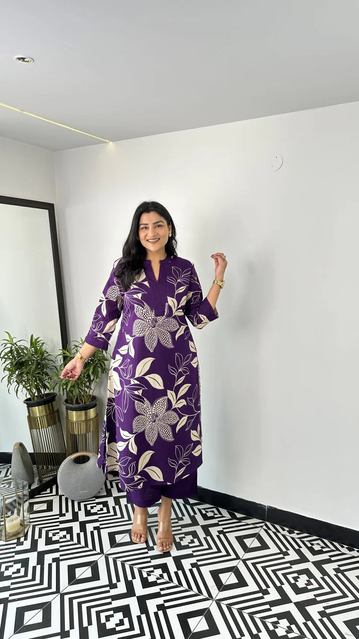 Aster Purple Kurta Pants