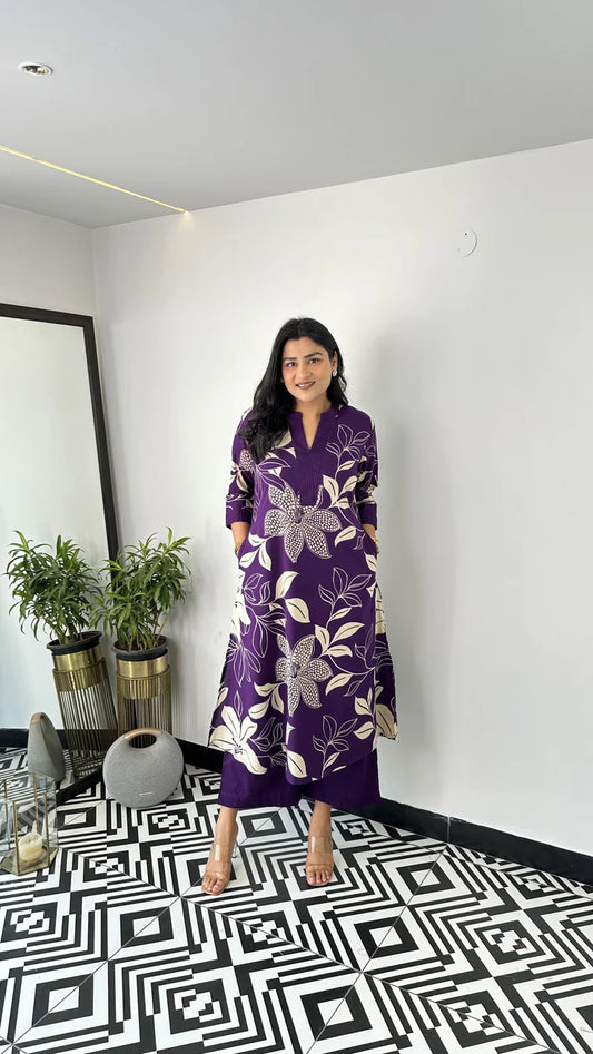 Aster Purple Kurta Pants