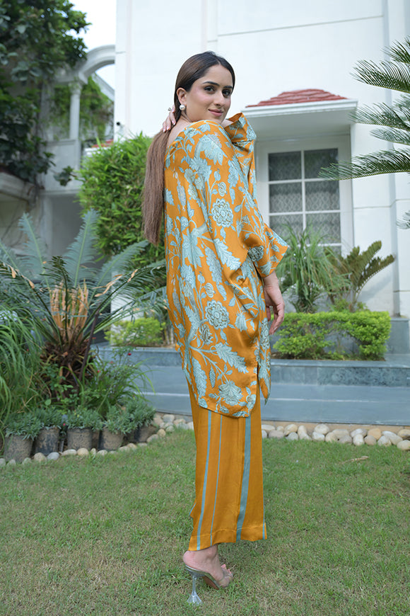 Tangerine Floral Co-ord Set
