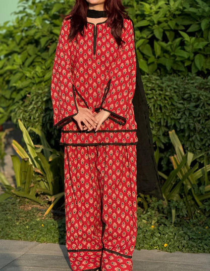 Gulnaar Handblock Farshi kurta set