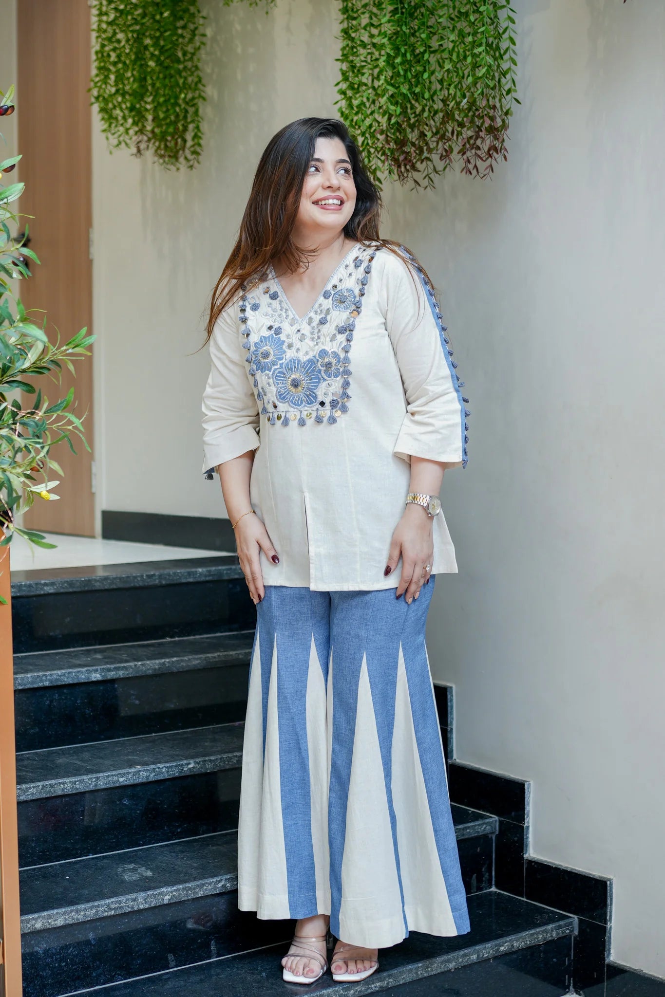 Lehri Embroidered Co ord Set