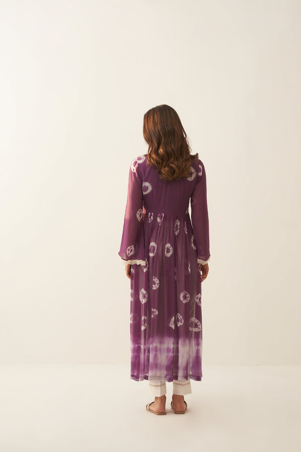 Pearl Mauve Georgette Kurta for Women