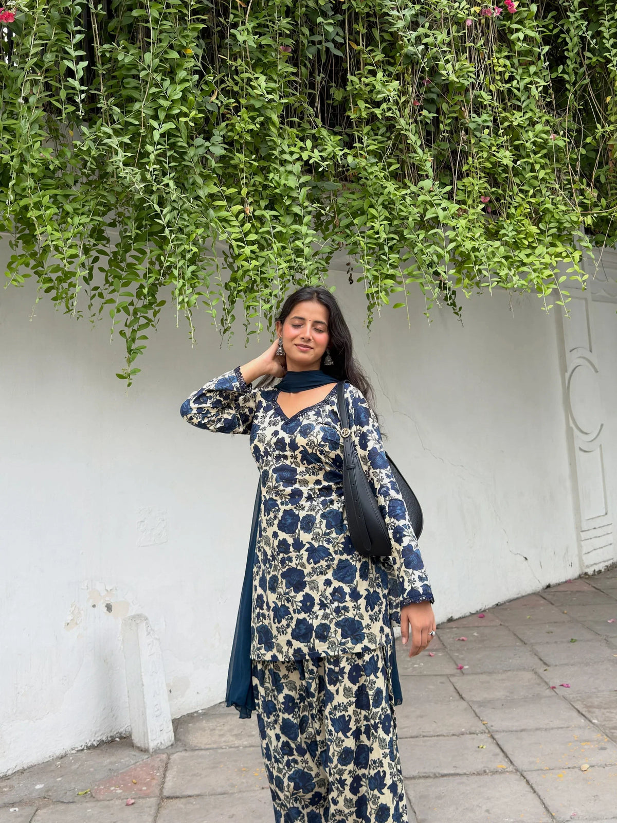 Kiya Midnight Bloom Farshi Suit Set