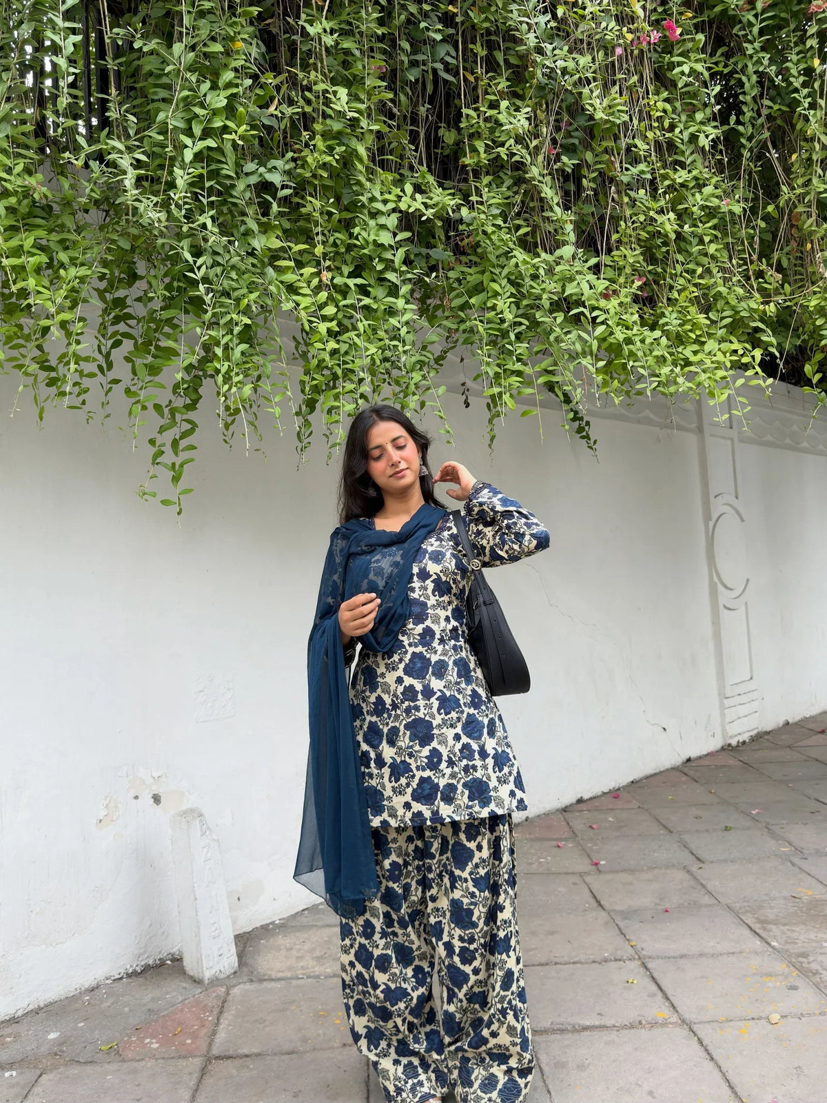 Kiya Midnight Bloom Farshi Suit Set